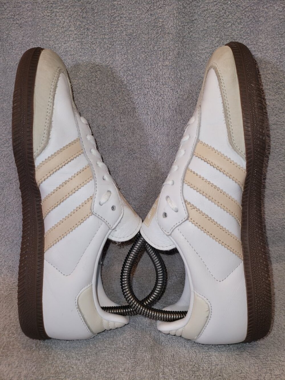 Adidas Samba OG Women's Size 6 White Sand Strata Brown Sneakers JH7300 (#1963) - Picture 11 of 16